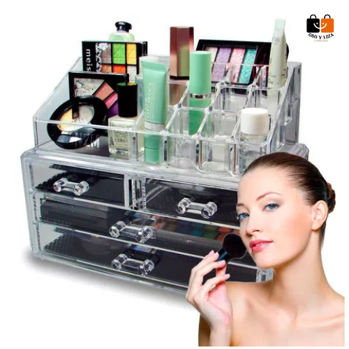 08- ✅ GlamBox Pro™ (Organizador De Maquillaje Acrilico)