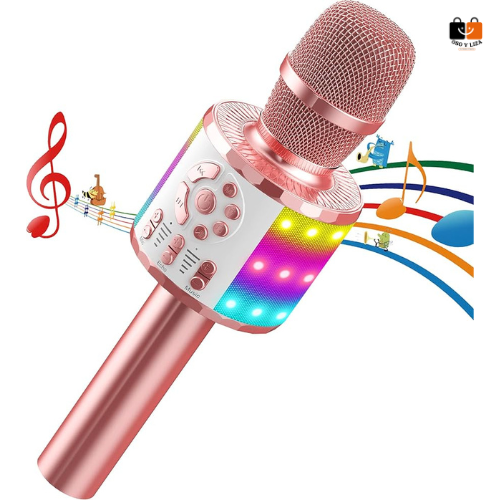 16- ✅Karaoke Fun Mic™ (Micrófono parlante inalámbrico)Solo Disponible en Color ROSA