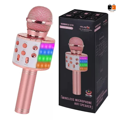 16- ✅Karaoke Fun Mic™ (Micrófono parlante inalámbrico)Solo Disponible en Color ROSA